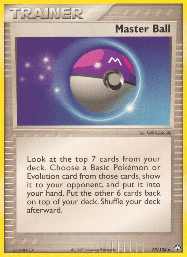 Master Ball, card 78 from Power Keepers