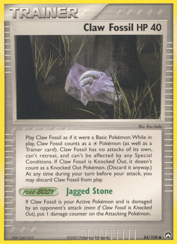 Claw Fossil, card 84 from Power Keepers
