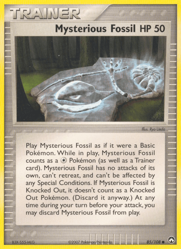 Mysterious Fossil, card 85 from Power Keepers