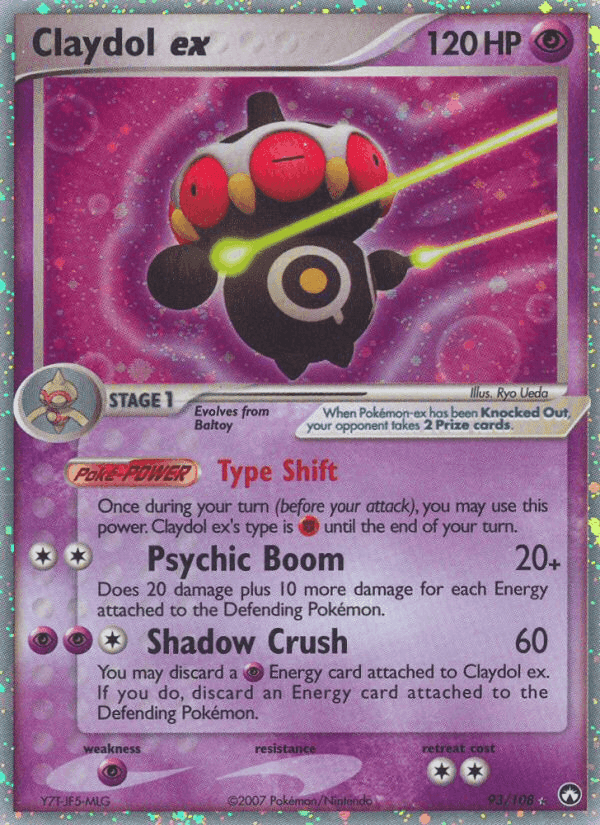 Claydol ex, card 93 from Power Keepers