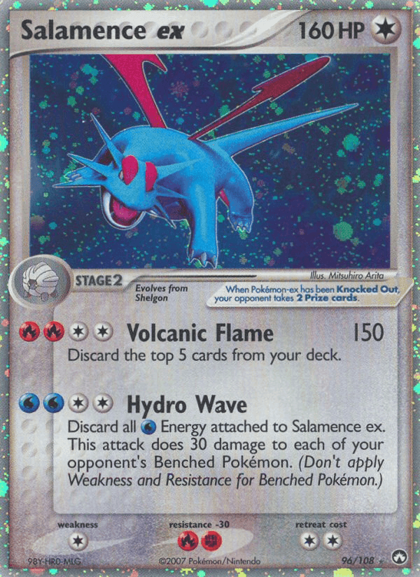 Salamence ex, card 96 from Power Keepers