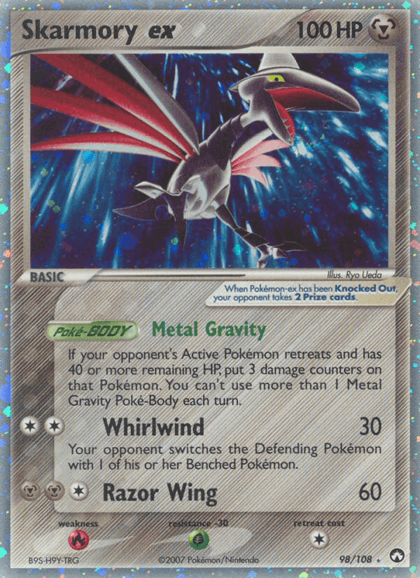 Skarmory ex, card 98 from Power Keepers