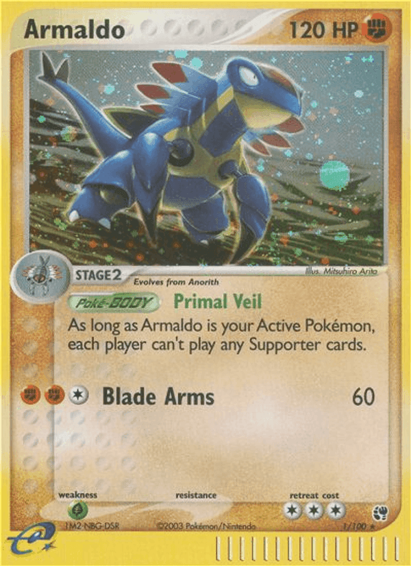 Armaldo, card 1 from Sandstorm