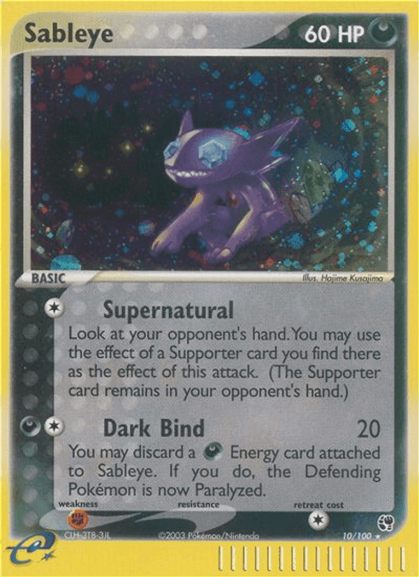 Sableye, carta 10 de Sandstorm