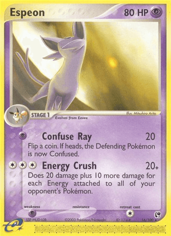 Espeon, carta 16 de Sandstorm