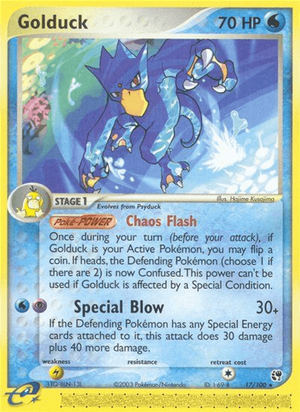 Golduck, carta 17 di EX Tempesta di Sabbia