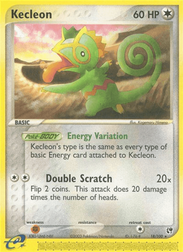Kecleon, carta 18 de Sandstorm