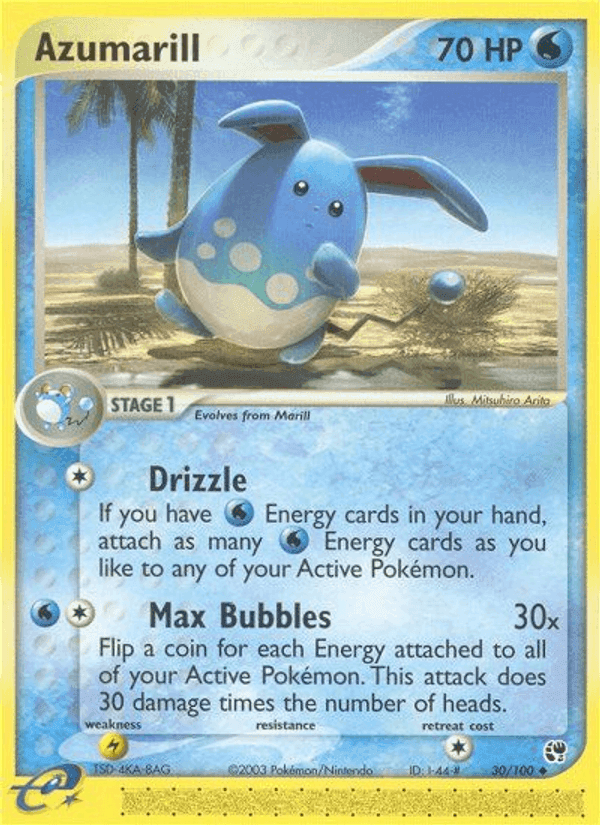Azumarill, carta 30 de Sandstorm