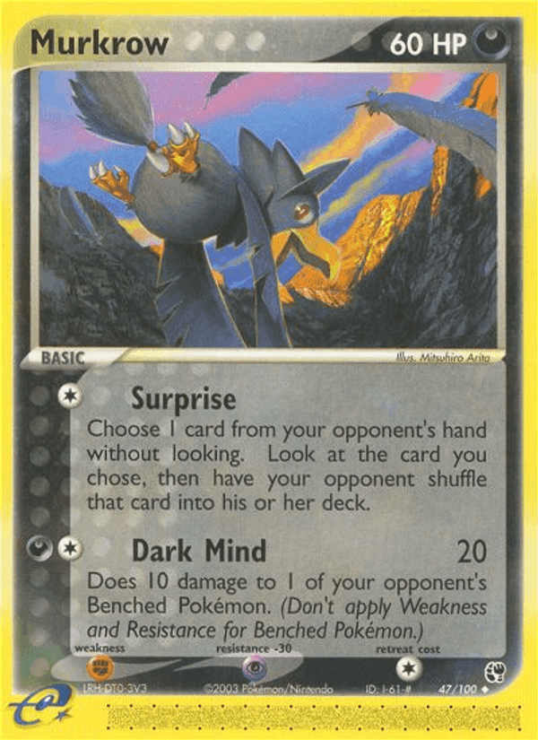 Murkrow, card 47 from Sandstorm