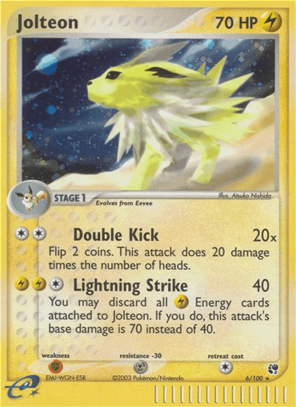 Jolteon, carta 6 de Sandstorm