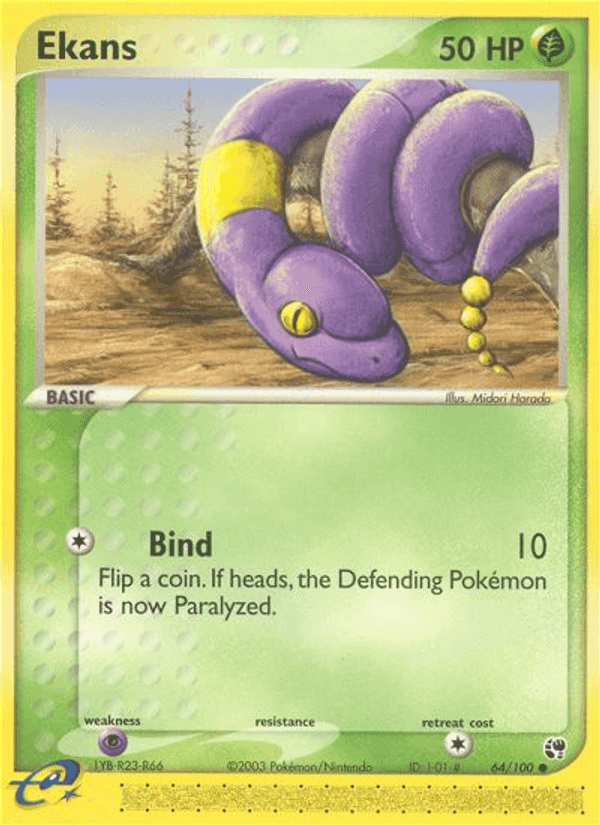 Ekans, card 64 from Sandstorm