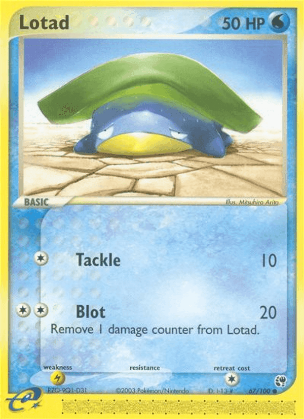 Lotad, card 67 from Sandstorm