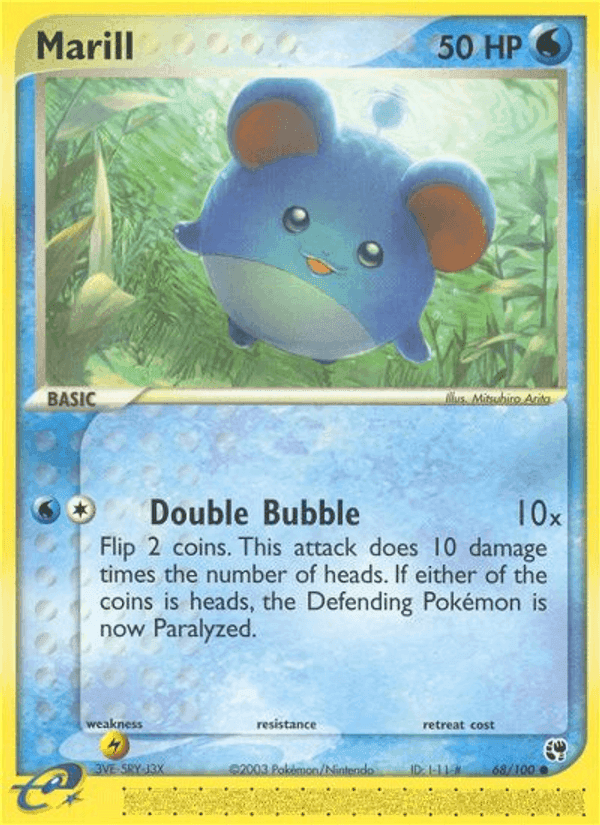 Marill, card 68 from Sandstorm