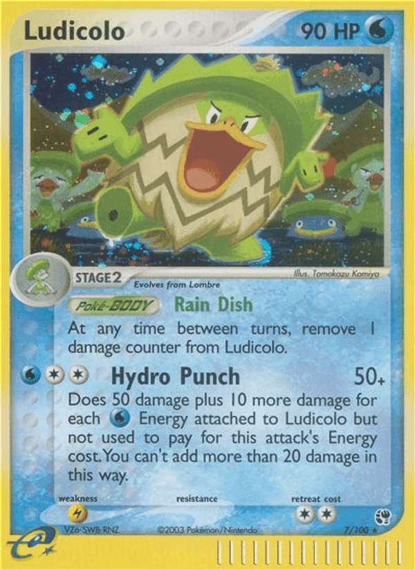 Ludicolo, carta 7 di EX Tempesta di Sabbia