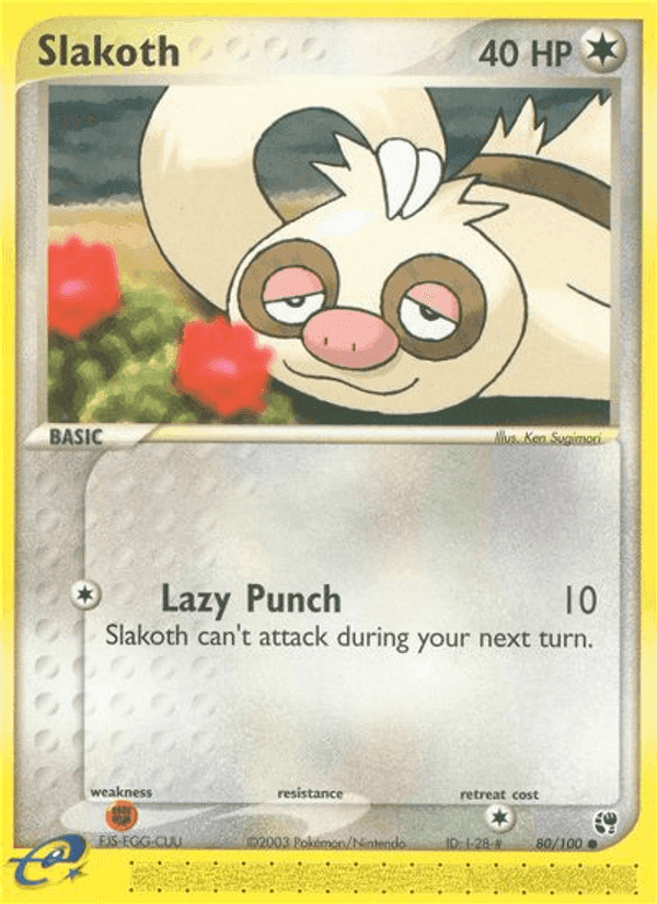 Slakoth, card 80 from Sandstorm