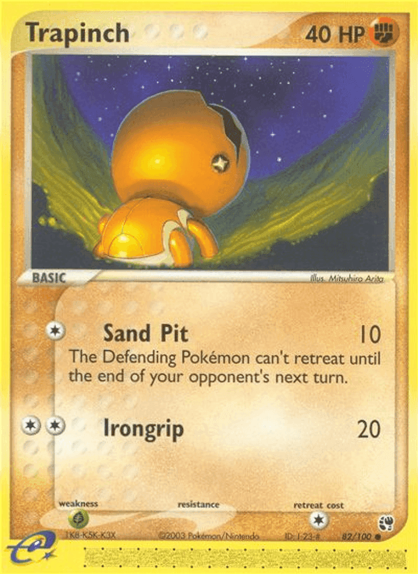 Trapinch, card 82 from Sandstorm