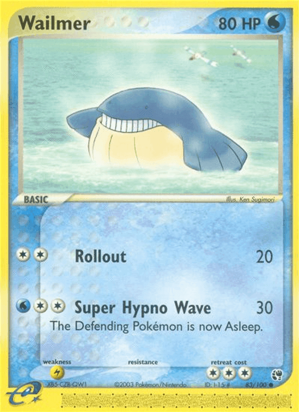 Wailmer, card 83 from Sandstorm