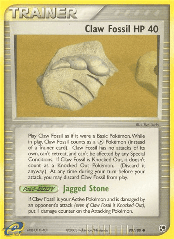 Claw Fossil, card 90 from Sandstorm