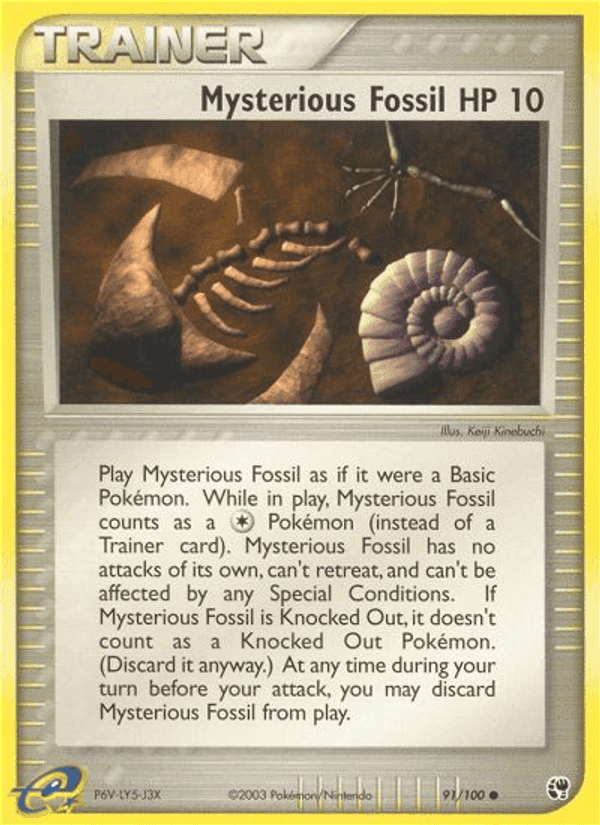 Mysterious Fossil, card 91 from Sandstorm