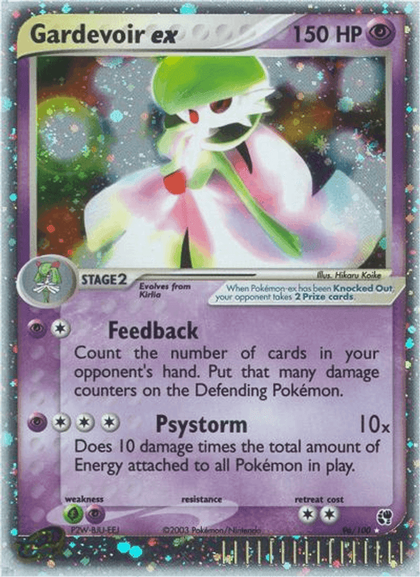 Gardevoir ex, carta 96 di EX Tempesta di Sabbia