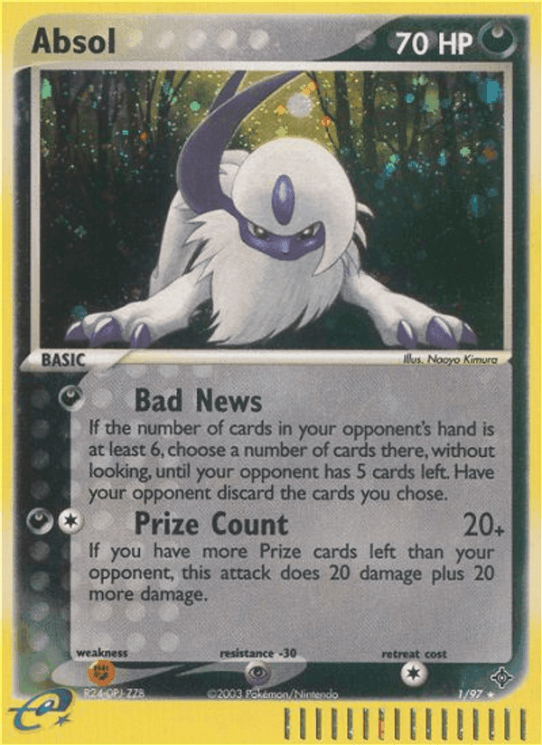 Absol, carta 1 di EX Drago