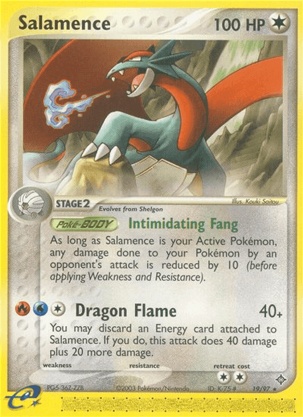 Salamence, carta 19 di EX Drago