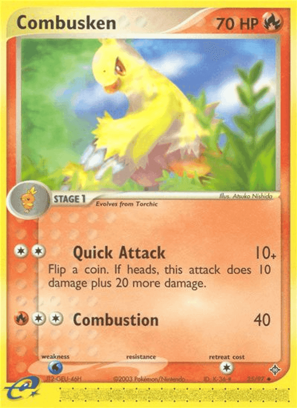 Combusken, carta 25 de Dragon