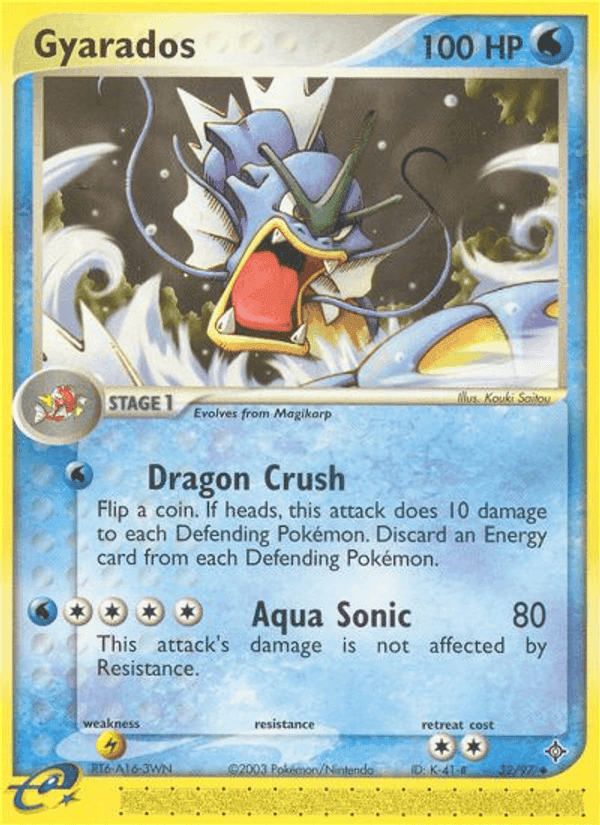 Gyarados, carta 32 di EX Drago