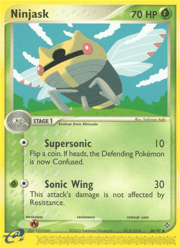 Ninjask, carta 38 di EX Drago
