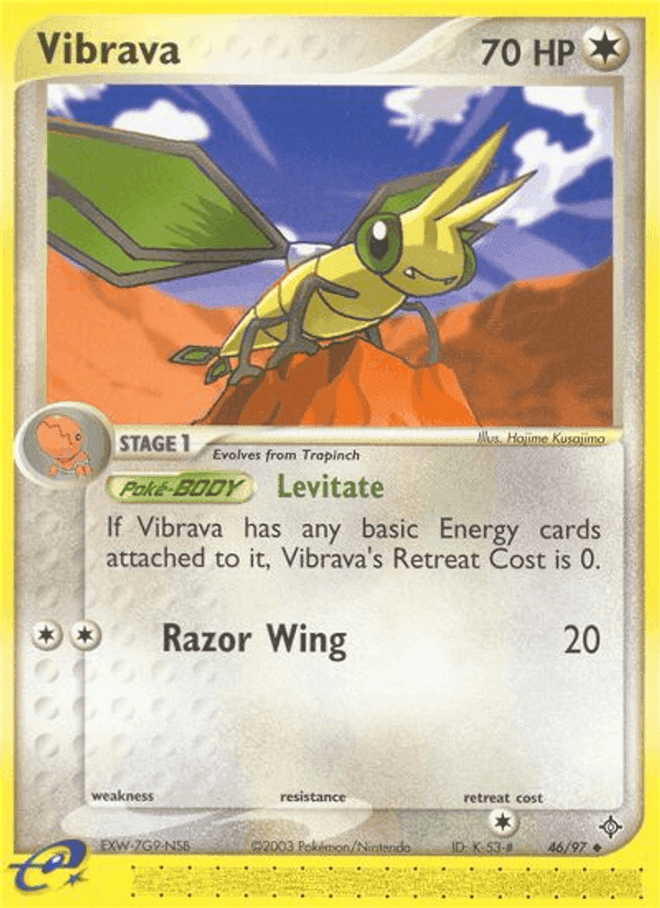 Vibrava, carta 46 di EX Drago