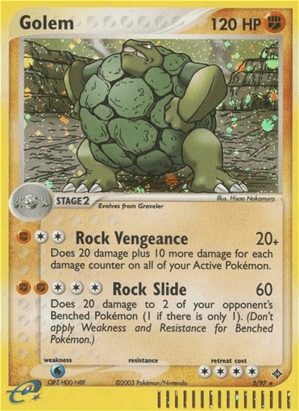 Golem, carta 5 di EX Drago