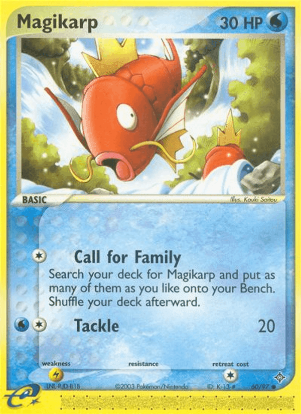 Magikarp, carta 60 di EX Drago