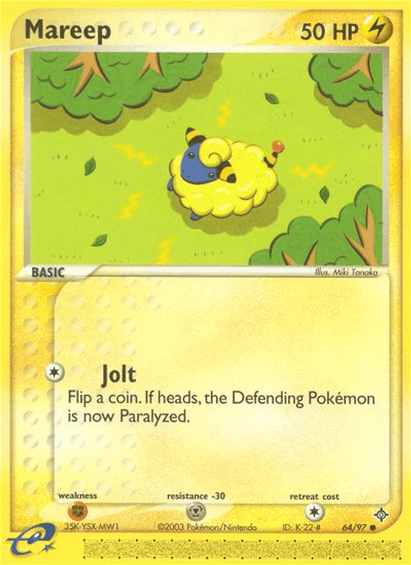 Mareep, card 64 from Dragon