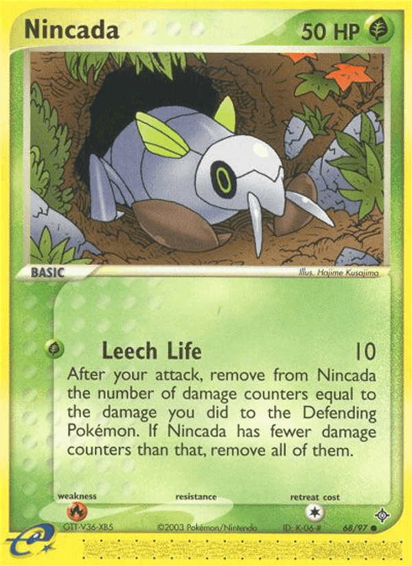 Nincada, card 68 from Dragon