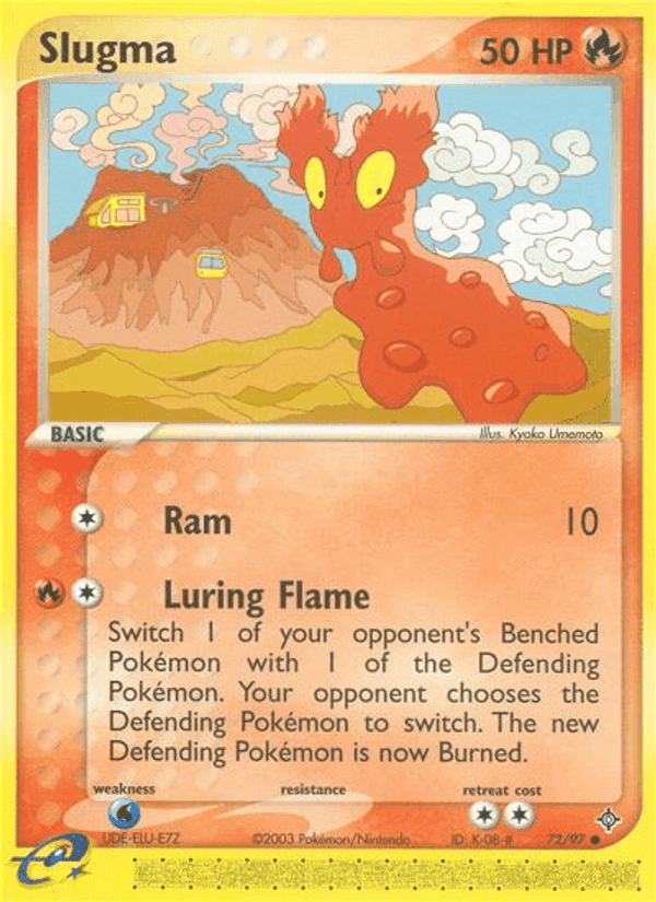 Slugma, card 72 from Dragon