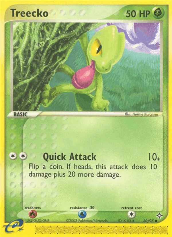 Treecko, card 80 from Dragon