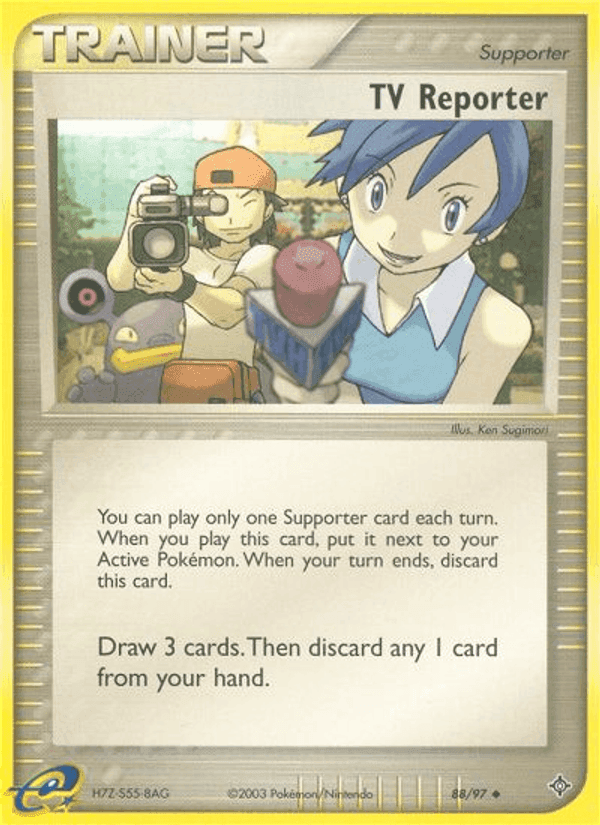 TV Reporter, card 88 from Dragon