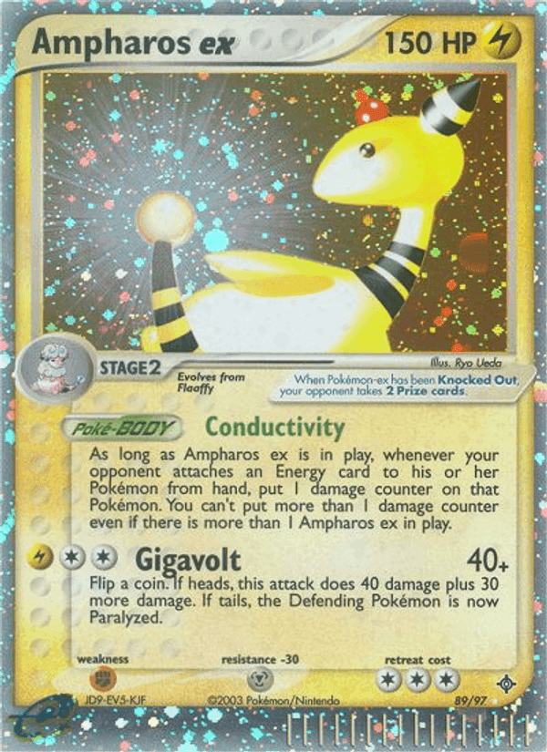 Ampharos ex, card 89 from Dragon