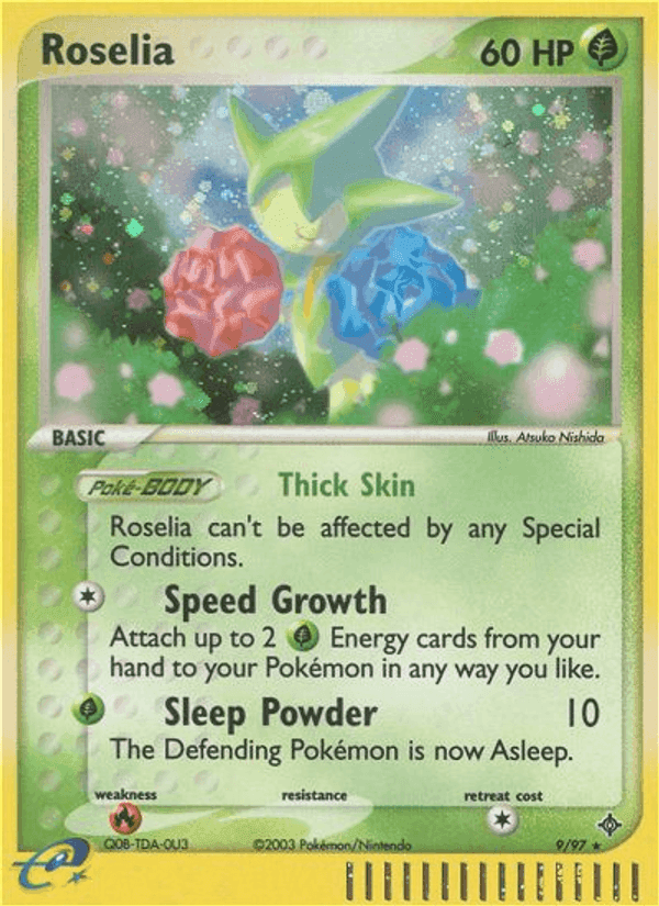 Roselia, carta 9 di EX Drago