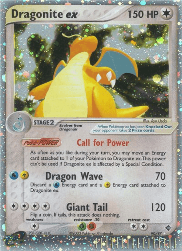 Dragonite ex, card 90 from Dragon