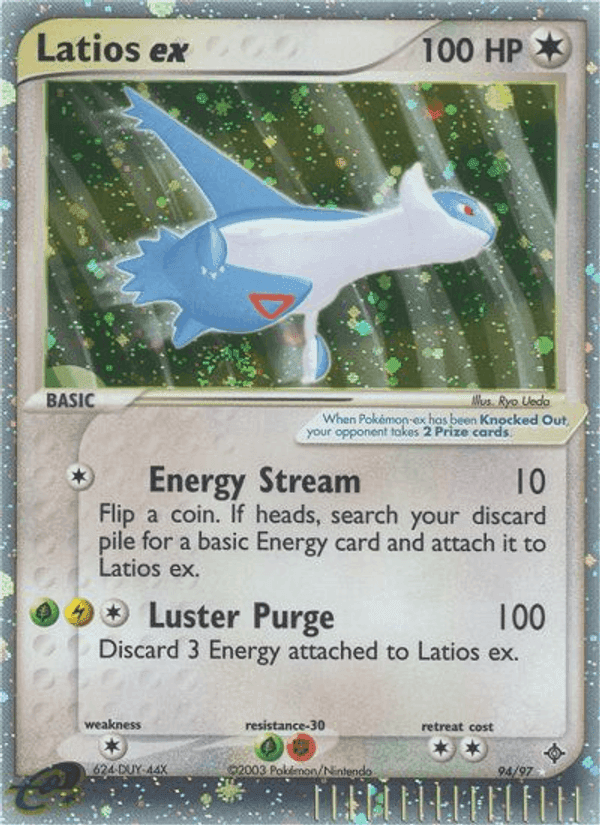 Latios ex, card 94 from Dragon