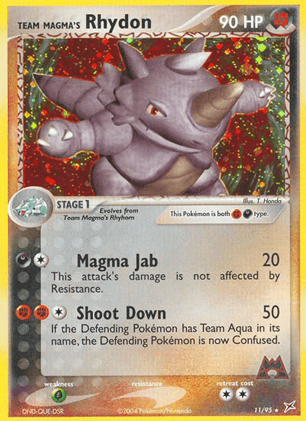 Team Magma's Rhydon, carta 11 di EX Team Magma vs Team Idro