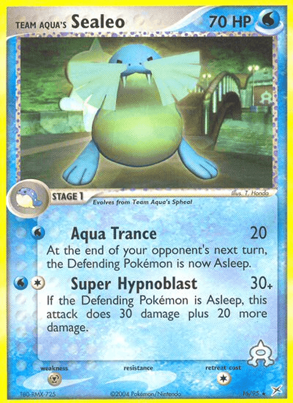 Team Aqua's Sealeo, carta 16 di EX Team Magma vs Team Idro