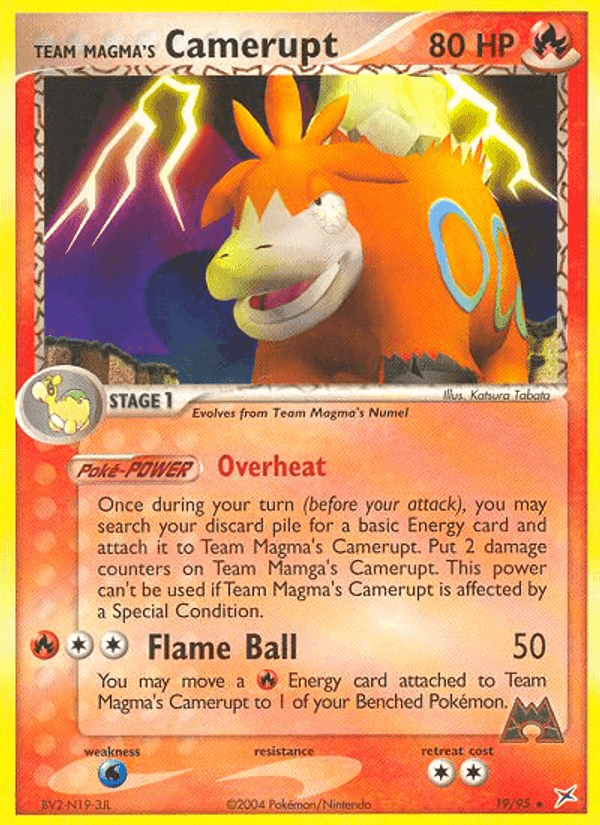 Team Magma's Camerupt, carta 19 di EX Team Magma vs Team Idro