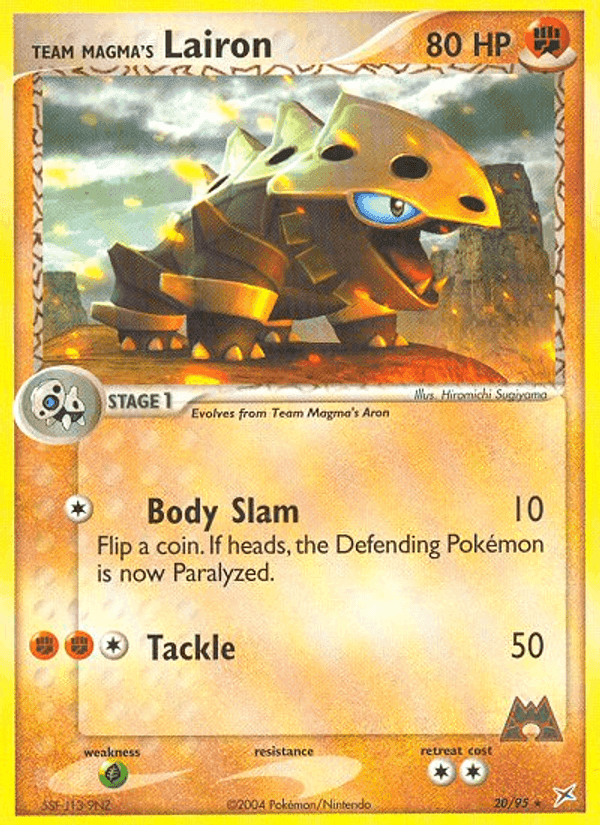 Team Magma's Lairon, carta 20 di EX Team Magma vs Team Idro