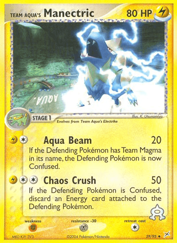 Team Aqua's Manectric, carta 29 de Team Magma vs Team Aqua