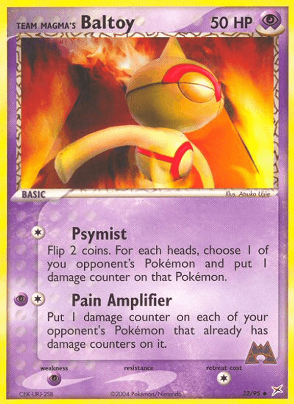 Team Magma's Baltoy, carta 32 di EX Team Magma vs Team Idro