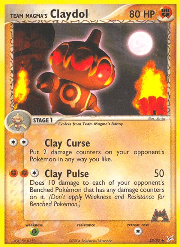 Team Magma's Claydol, carta 33 de Team Magma vs Team Aqua