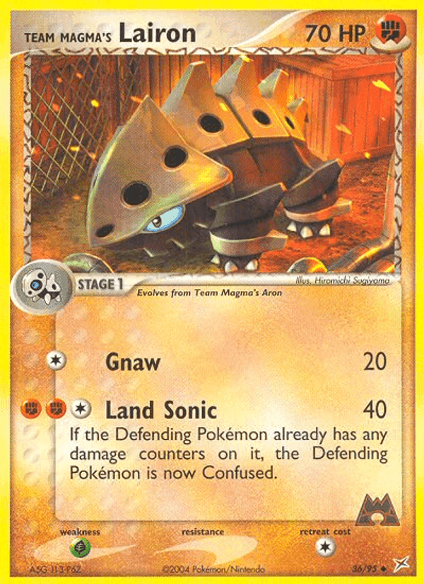 Team Magma's Lairon, carta 36 di EX Team Magma vs Team Idro