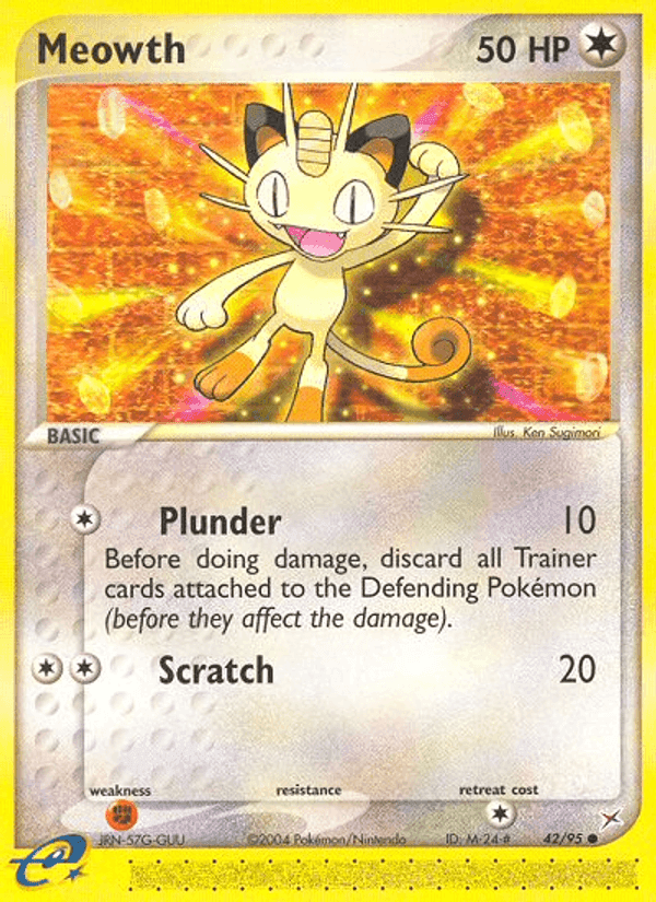 Meowth, carta 42 de Team Magma vs Team Aqua